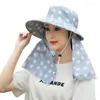 Cappelli a tesa larga Primavera Estate Donna Grande protezione solare a pieno facciale Cappello a mantella da lavoro per equitazione all'aperto