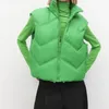 Femmes Gilets Femmes Parkas Gilet Vestes Manteaux Vert Avec Veste À Glissière Femme Casual Mode Gilet Dames Sans Manches Solide Femme Outwear 221202