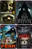 Horror Vintage Movies Metal Painting Poster Wall Art Stickers for Pub Bar Club Home Wall Room Decoration Retro Mtal Sign Plaque 20cmx30cm Woo