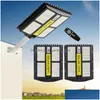 Solar Street Light 800W LED -lampor Remote Control PIR Motion Sensor Wall Waterproof Telescopic Rod Garden Lights F OT6AM