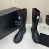 Hohe Qualität Hohe Stiefel Designer Knie Rain Boot Mode Frauen CCity Winter Kanal Sexy Warme Schuhe asfccx