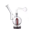 Gros Mini Beaker Oil Burner Bong 14mm Femme Bubbler Fumer Pipe À Eau Épais Recycleur Cendrier Bongs Oil Rigs Narguilé Avec Grande Taille Mâle Verre Brûleur À Huile Pipe