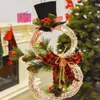 Dekorative Blumen Weihnachten LED WACHE GARLAND HAGE HAGELEGEGEBETE