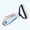 Pets Beauty Tools Fur Knot Cutter Dog Grooming Shedding Tool Pet Cat Hair Removal Comb Brush Double Sided Pet Products ZXF81