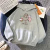Kvinnors jackor roligt katt hoodie kvinnor mode kawaii koreanska harajuku tröja kvinnliga 90 -talet tecknad klädhuva överdimensionerade flickor 221201
