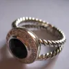 Vintage 925 Sterling Silber 8 mm Türkis Ringe für Frauen Edelstein Ring Markenschmuck Amethyst Schwarzer Onyx Blauer Topas Citrin Ring