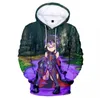 Herrtröjor anime värld online i män/kvinnor spel outwear söt emilia hoodie länge ärm varma pojkar/flickor avslappnade 3D -kläder