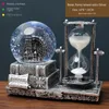 Dekorativa föremål Figurer Crystal Ball Octave Box Luminous Desktop Ornament Retro Tower Hourglass Timer Christmas H Birthday Present Year Gifts 221203