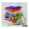 Packing Bags Sell Organza Wedding Gift Bag Jewelry Packing 100Pcs Mixed Colors Various Sizes189B Drop Delivery Office School Busines Dhfj8