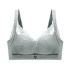 Kvinnors sexiga uppsättning Bras sätter justerbar naturlig latex Underkläder liten CHT -samling Stängande Auxiliary Breast Steel Ring No Trace and Bra