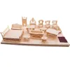 Cuisines Jouer Nourriture Miniature 1 12 Dollhouse Meubles Pour Poupées Mini 3D Puzzle En Bois DIY Modèle De Construction Jouets Enfants Cadeau 221202