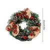 Decorative Flowers Artificial Christmas Wreath Ornament Door Decorations For Indoor & Outdoor Windows Porch