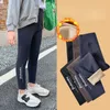 Leggings, Strumpfhosen für Mädchen, dick, warm, hohe Taille, Stretch, schmal, Yogahose, Teenager, Kinder, Winter, Fleece, 15, 16, 17 Jahre, Kinderhose 221203