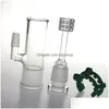 Rauchpfeifen 5-Zoll-Montageglas-Aschefänger-Huka-Wasserpfeifen mit 14 mm 18 mm dickem Pyrex-Bong-Aschenfänger 24 mm Top-Bongs-Gelenk K DHTCO