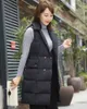 Gilets pour femmes coton rembourré vers le bas femmes mi-longueur automne hiver chaud veste sans manches gilet ceintures vêtements d'extérieur étudiant 221202