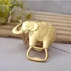 Gold Wedding Favours and Gift Lucky Golden Elephant Wine Bottle Bottle Otwieracz Hurtowa SS1203