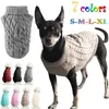 Hundekleidung warme Pullover Kleidung für Katzenwolle -Outfit Winter Strick Kleidung Haustier Welpe Weste Kostüm kleine Chihuahua Hunde