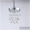 Pendant Lamps Led Crystal Chandelier 110V 220V Personality Raindrop Light For Aisle Ceiling Corridor Cristal Lustres Chandeliers Dro Ot9Nl