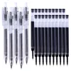 PCS Gel Pen Refil Set Black Ink Ballpo