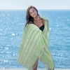 Aangepaste 90x180cm katoenen Turkse handdoek Ultra zacht aanvoelend zandvrij stranddeken Sneldrogende absorberende badhanddoek Geen slechte geur meer Oversized lichte reishanddoeken