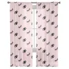 Curtain Eyelash Pink Cartoon Eye Tulle Curtains For Living Room Bedroom Transparent Window Drapes Sheer