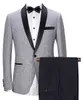 Herrdräkter blazers män 2 stycken sjal lapel herrar set tweed tuxedos brudgum en knapp för bröllop blazer byxor 221202