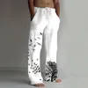 Męskie spodnie 5xl 2022 lniane męskie na plaży noszenie oddechu wiosenne jesienne swobodne sznurka