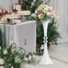 H100cmメタル花瓶豪華なテーブル花瓶の結婚式のセンターピースイベントロードパーティーホームホテルパーティーの装飾用フラワーラック