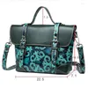 Evening Bags EUMOAN Leather Women's Bag Embossed Color Polishing Process Retro Handbag Messenger Single S