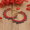 フープイヤリングgo2bohoビッグステートメントmiyuki beads earring for women earring boho earings red inedientes 2022手作りの宝石