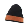 ベレー帽ウィンタービーニーキャップワンサイズは、クリスマスのXin-のためのすべての温かい厚い帽子ユニセックス大人のニットストレッチギフトに適合します -