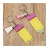 Keychains Lanyards DIY Akryl Tom Pencil Keychain Tassel Pendant Lage Decoration Key Chain For Teachers Day Gift Keyring Drop D Dhyhs