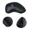 Other Golf Products 12 Pcsset Portable PU Club Iron Head Covers Protector s Cover Set 221203