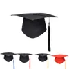 Party Hats High Quality Adult Bachelor Graduation Caps With Tassels University Bachelors Master Doctor Academic Hat Mortar Board 221203