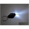 Novelty Lighting Mini LED -nyckelring Flashlight Torch Finger Lamp White Lights UV Light Bbs For Dark Area Cam Hunting Vandring Drop D6701004
