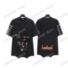 xinxinbuy Herren Designer T-Shirt Speed Letters Print Destroyed Kurzarm Baumwolle Damen Grün Weiß Schwarz Grau S-3XL