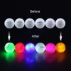 Golf Balls Crestgolf Ball with 3pcs6pcs10pcs30pcsPack Night Glow Light LED Ball-Six Color for Your Choice 221203