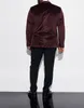 원피스 잘 생긴 웨딩 턱시도 남자는 단색 현대식 공식 벨벳 재킷 3 버튼 커스터마이징 한도 1 노치 라펠 플러스 크기 1 코트