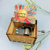 Decorative Objects Figurines Creative Girls Art Octave Musical Box Wood Hand Crank Music You are My Sunshine Tune for Kids Stocking Stuffer 221203