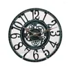 Decorazioni da giardino Decorazione da parete per esterni Orologio Resina impermeabile Silenzioso Grandi orologi Vintage Nordic Creative Living Room Decor 2022