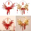 Fleurs décoratives année chinoise décorations baies nœud papillon pendentif traditionnel chanceux ornements suspendus pour le décor du Festival du printemps