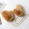 خمسة أصابع قفازات الشتاء Winter Women’s Fux Fur Fur-fire-firedly mittens Women Women Fashion Plush Plush Hand Warmer S2474 221202