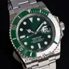 ARF Sub Date 11661 VR3135 Automatic Mens Watch 40mm Ceramics Bezel Green Dial White Marker