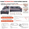 Stol täcker Coolazy Stretch Plaid soffa slipcover elastic för vardagsrum funda soffa soffa täcke heminredning 1/2/3/4-sits 221202