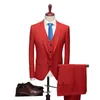 Herrenanzüge Blazer Männer Business 3 Stück Sets Männlicher Bräutigam Hochzeitsbankett Einfarbig High-End-kundenspezifische große Markenjacke Mantel 221202