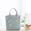 Dinnerware Sets 20 13 19cm Portable Lunch Bag Thermal Cooler Handbag Bento Pouch Dinner Container School Storage Bags Box Insulated Tote