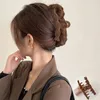 Semplicità Vintage floccato Artiglio di velluto Moda donna Fermagli per coda di cavallo Artigli per capelli Elegante copricapo