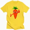 Men's T Shirts Funny Carrot Print Pattern 2022 Summer T-shirt Men And Women Same Top Round Neck Trend Street Half Sleeve Cotton