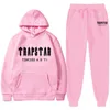 Trapsuits voor heren Trapstar Autumn Winter Men Hooded Sweatshirt Suit Paar Jogging Hoodiesesweatpants Twee stukken Set Streetwear Tracksuit 221202