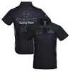 New moto racing suit lapel POLO shirt clothes team overalls short sleeve T-shirt men's custom